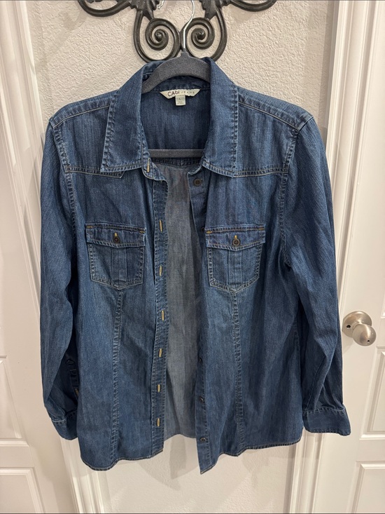 CAbi Jackets & Blazers - CAbi Denim Shirt Jacket - Medium Blue